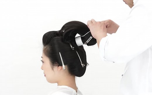 #日本发髻#（合集 ）新高島田 結い上げプロセス Japanese Bride's hair process