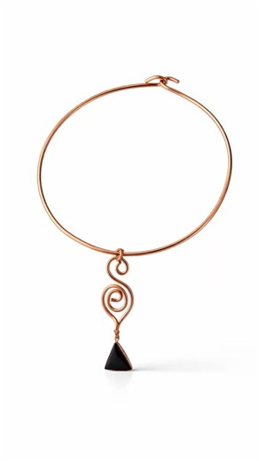 Wire This Pendant in Minutes?! 🔥 Easy Copper Spiral Necklace DIY