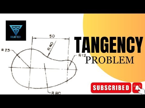TANGENCY engineering drawing - technical drawing.