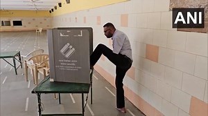 Nadiad, Gujarat: Ankit Soni, a voter, casts his vote through his feet at a polling booth in Nadiad He says, "I lost both my hands due to electric shock 20 years ago. With the blessings of my teachers and guru, I did my graduation, CS... I appeal to people to come out and vote. " #LokSabhaElections2024 #AnkitSoni #News VC - ANI | TIMES NOW | Facebook