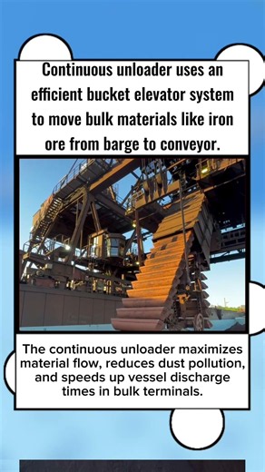 High-Capacity Continuous Ship Unloader