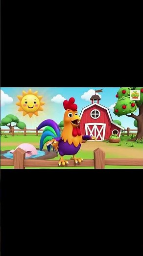 The Rooster Song 🐔 | Fun Morning Short for Kids | Happy Sprout Kids