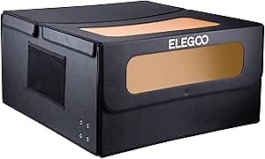 ELEGOO Enclosure for Laser Engraver & Cutter, Laser Engraver Protective Cover with Vent, Against Noise, for Phecda or All Laser, 29.52 * 29.52 * 15.98 Inches Internal Size
