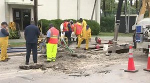 Miami Beach water main break leads to flooding, lane closures - WSVN 7News | Miami News, Weather, Sports | Fort Lauderdale
