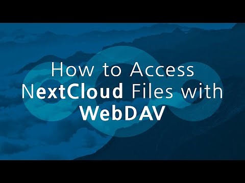 How Create a WebDAV network storage and Access NextCloud Files with
