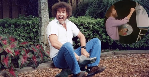 Bob Ross Once Did His Painting In Black And White For A Colorblind Viewer