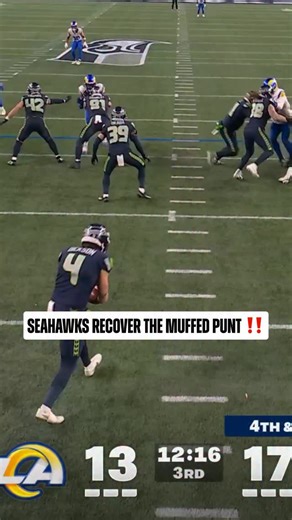 That’s one way to get great field position 😅 LARvsSEA on FOX/FOX One Stream on @NFLPlus | NFL