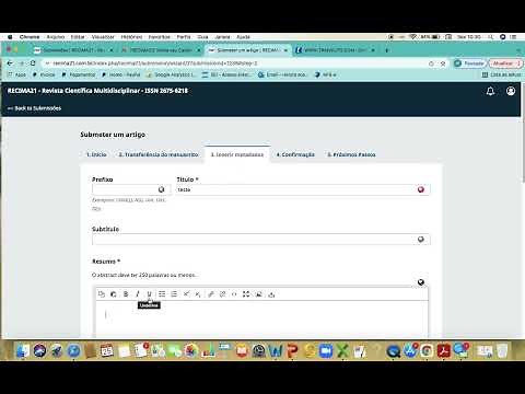 Como submeter um artigo na revista!