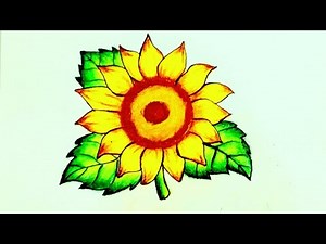 NEW! 🌻 Easy Sunflower Drawing Tutorial – Step by Step for Beginners!