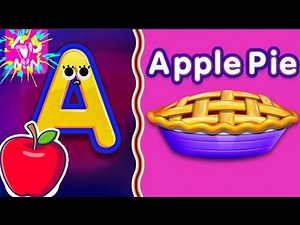 A is for Apple Pie | ABC Learning Video for Kids | Alphabet A Words