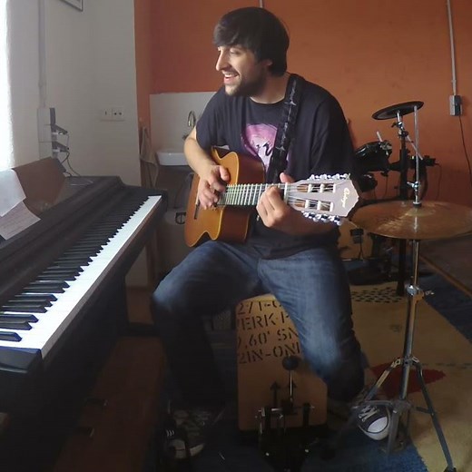 The Beatles - Do You Want To Know A Secret (acoustic one man band cover)