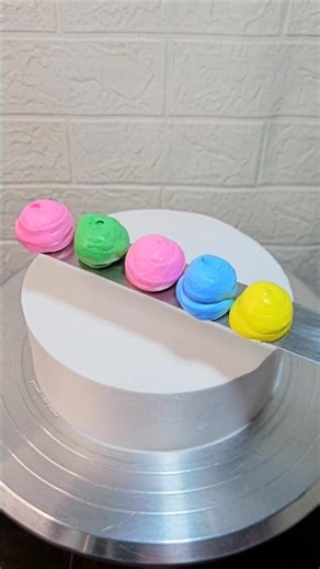 Vannila Easy Rainbow🌈 Cake Design #cake #cakedesign #vanilla #shorts #rainbow #food