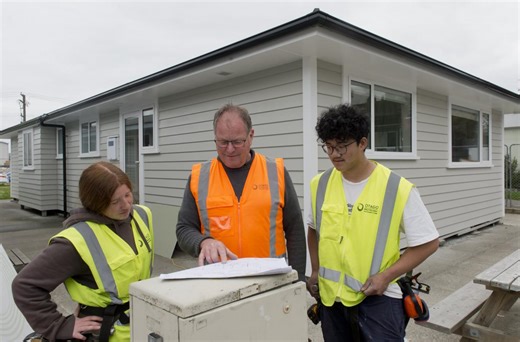 Otago Polytechnic students complete house for a good cause