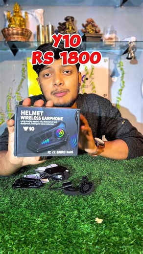Y10 Bluetooth Helmet Headset || #helmetheadset #shorts #intercom