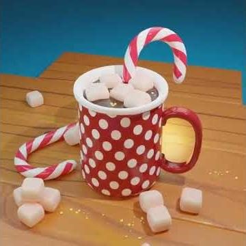 Cozy Hot Chocolate with Marshmallows 🍫☕ | 3D Render