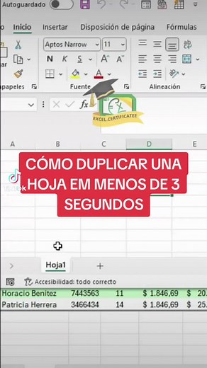 Cómo duplicar una hoja en Excel rápidamente