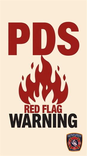🚩PDS RED FLAG WARNING🚩 Let's chat about the newly added PDS Red Flag Warning language. Many states have adopted this tool for fire danger. Colorado just went live with it on November 1, 2025. We'll break it down for you and give you everything you need to know when one is issued. | Colorado Springs Fire Department