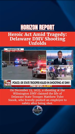 Heroic Act Amid Tragedy: Delaware DMV Shooting Unfolds On December 23, 2025, a shooting at the Wilmington DMV claimed the life of Delaware State Trooper Matthew Tyler Snook, who bravely pushed an employee to safety after being shot. The 44-year-old suspect, Avery Young, was fatally shot by a responding officer, ending the threat. This incident, occurring just before Christmas, underscores the dangers faced by public servants in routine settings, leaving the community in mourning and reflection.