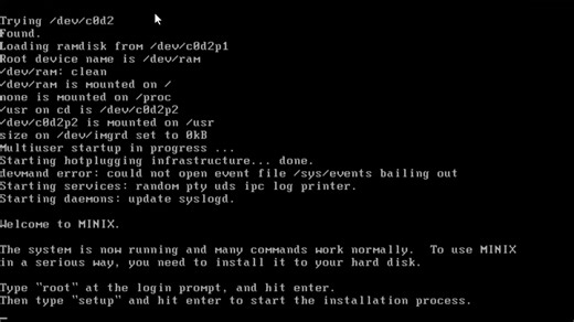 安装 Minix 3 微内核 操作系统