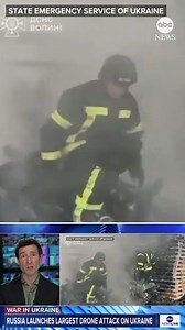 16K views · 187 reactions | Russia launched its largest drone attack of the war on Ukraine overnight into Wednesday, according to Ukrainian President Volodymyr Zelenskyy, with 741 aerial attack vehicles used in the bombardment. "We're seeing now every few days Russia mount these record-breaking attacks," ABC News' Patrick Reevell says. "We're starting to see a new phase in the air war in Ukraine." Read more: https://abcnews.visitlink.me/9bu2rT | ABC News | Facebook