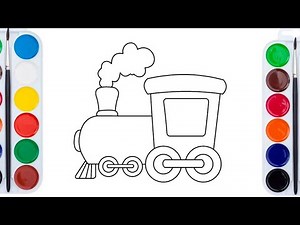 How to draw train easy kids How To Draw A Train Step By Step Train Drawing Easy