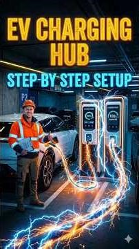 EV Charging Hub Setup in Mall Basement ⚡ | Step-by-Step Complete Guide | Green Energy Project 🌱