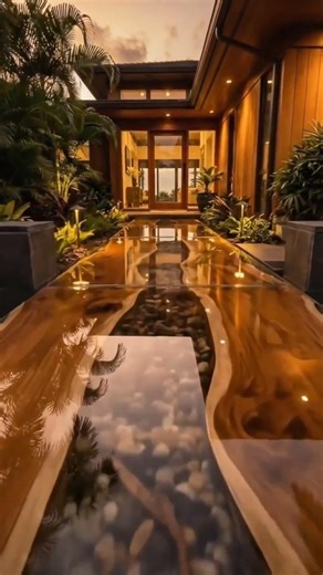 This epoxy pathway turns a backyard into paradise 💥