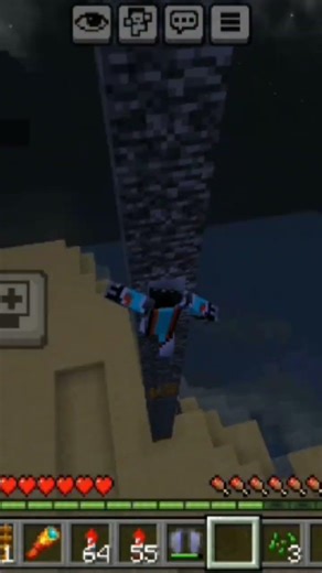 Minecraft lader clucth took me 117 try's #minecraft #cool #mcpe #clucth #lader #pipe