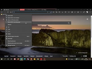 You can now open Favorites folders as tab groups in Edge Canary