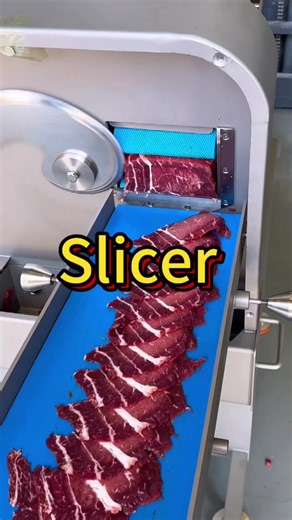 Machine that can slice fresh meat #meatslicer #slicer #meatcutter #foodprocessingmachinery #foodmachinery