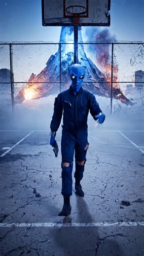 Alien Rapper Drops Cosmic Bars on Earth’s Hoops Court #AlienRap #Wordplay #HipHop #FYP #SpaceBars