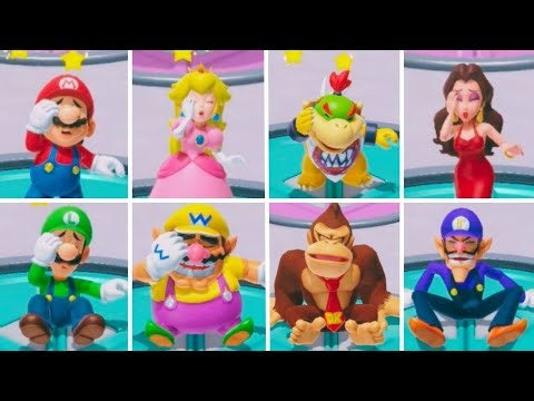 All Characters Getting Squashed Animation - Super Mario Party Jamboree (Switch 2)