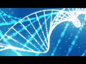 Free motion background - Abstract DNA molecule - free medical moving background