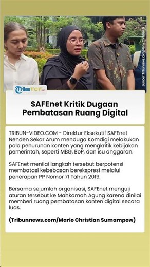 SAFEnet Soroti Dugaan Take Down Konten Kritik Pemerintah, Uji PP 71/2019 ke Mahkamah Agung
