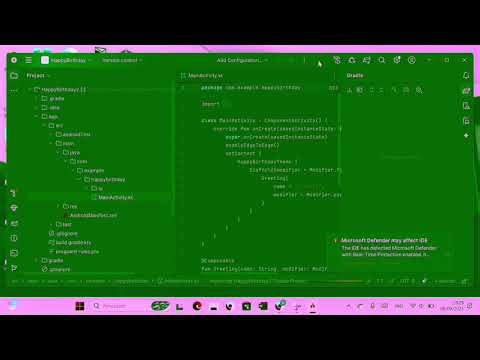 Tugas Membuat Ucapan Ulang Tahun di Android Studio