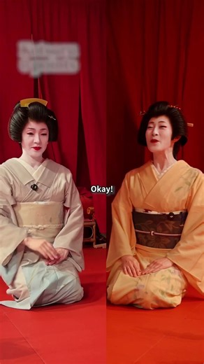 Here is a geisha sharing the beauty of Japanese culture. #shorts