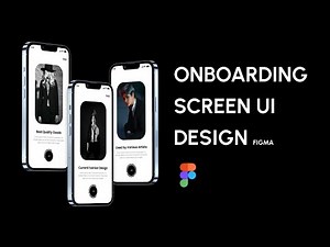 Figma Mobile App Onboarding Screen UI Design Tutorial