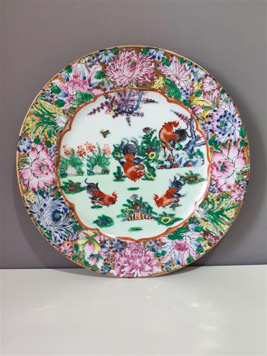 Vintage Chinese Rooster. Plate Red Rooster Decor. 10.5 Inch. Hand Painted. Asian Wall Plate. Farmhouse Kitchen Decor. Gift Idea - Etsy