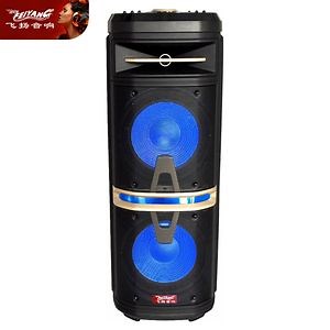 [Hot Item] Dual 10 Inch DJ Bluetooth Guitar Disco LED Party Box Portable Acoustic Audio Loud Speaker
