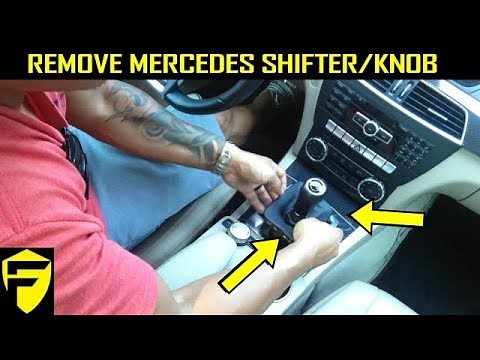 REMOVE AND INSTALL SHIFTER/SHIFTKNOB C-CLASS W204
