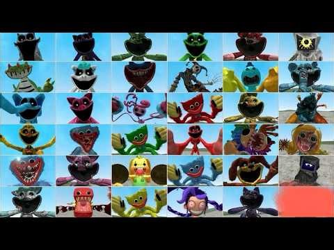 Poppy Playtime 1, 2, 3, 4 & 5 Chases & Jumpscares | Garry's Mod!