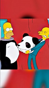 Homer's New Job as a Panda 🤣😂 #simpsons #shorts