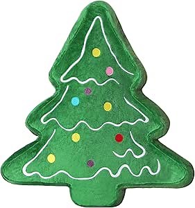 HyDren 16 Inch Plush Christmas Tree Stuffed Christmas Tree Animals Soft Throw Pillows Cute Fluffy Toys for Sofa Home Couch Room Xmas Party Decor Stocking Stuffers