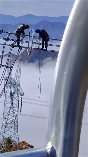 Why High Voltage Linemen Are Built Different! 😤⚡️ #shorts