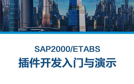 SAP2000 / ETABS 插件开发入门与演示