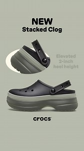 Ready to enter your platform era? Meet the new Stacked Clog with extra height and trendy hits of colour. | Crocs | Facebook