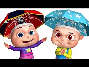 Five Little Babies Playing In The Rain | Five Little Babies Collection | Zool Babies Fun Songs