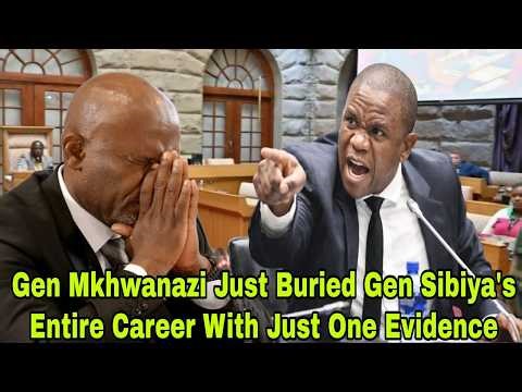 EXPLOSIVE CONFESSION; Gen Mkhwanazi Just Destroyed Gen Sibiya & Senona With Evidence At Ad Hoc