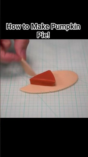 How to Make a Slice of Pumpkin Pie From Polymer Clay! See the full video on Clayformations!