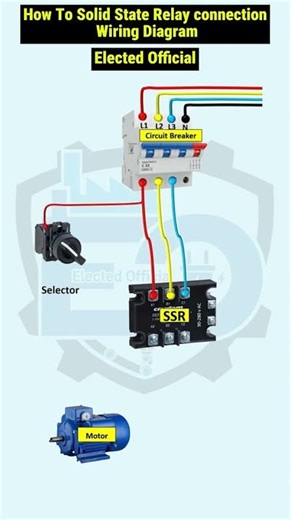 How To Solid State Relay connection Wiring Diagram#ElectedOfficial10#youtube#vairal#industrial
